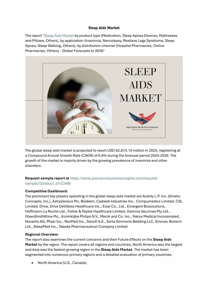 sleep aids market