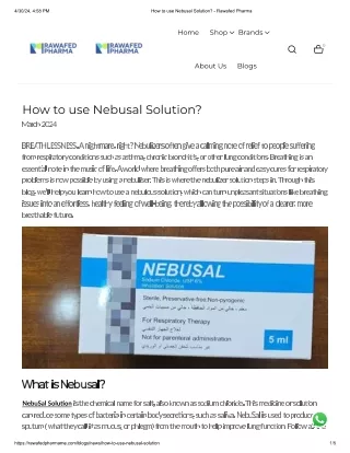 Nebusal Solution
