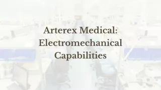 Designing and Manufacturing Electromechanical Medical Devices
