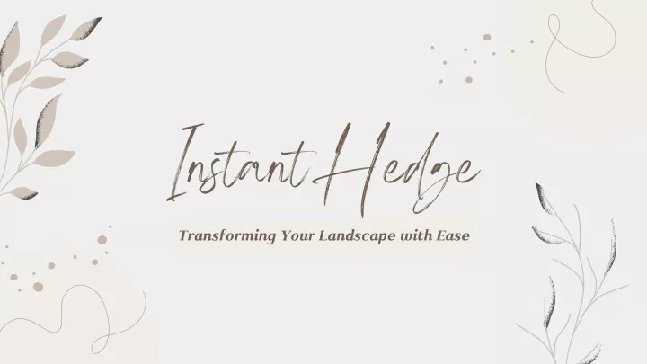 instanthedge transforming your landscape with ease