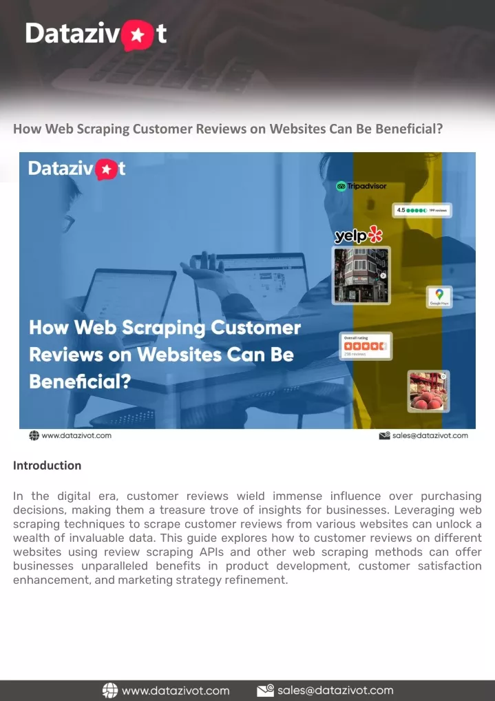 how web scraping customer reviews on websites