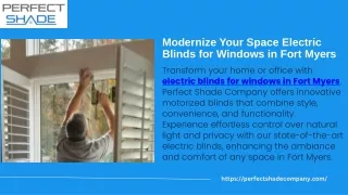 Transform Your Area with Electric Window Blinds in Fort Myers
