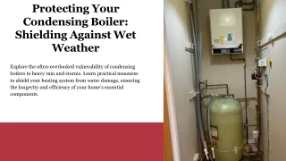 Protecting Your Condensing Boiler: Shielding Against Wet Weather