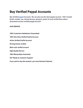 buy verified paypal accounts