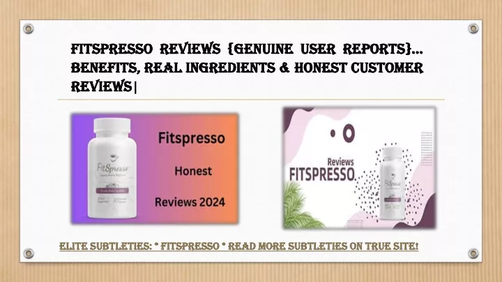 fitspresso fitspresso reviews benefits benefits