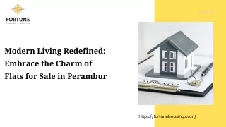 Modern Living Redefined Embrace the Charm of  Flats for Sale in Perambur