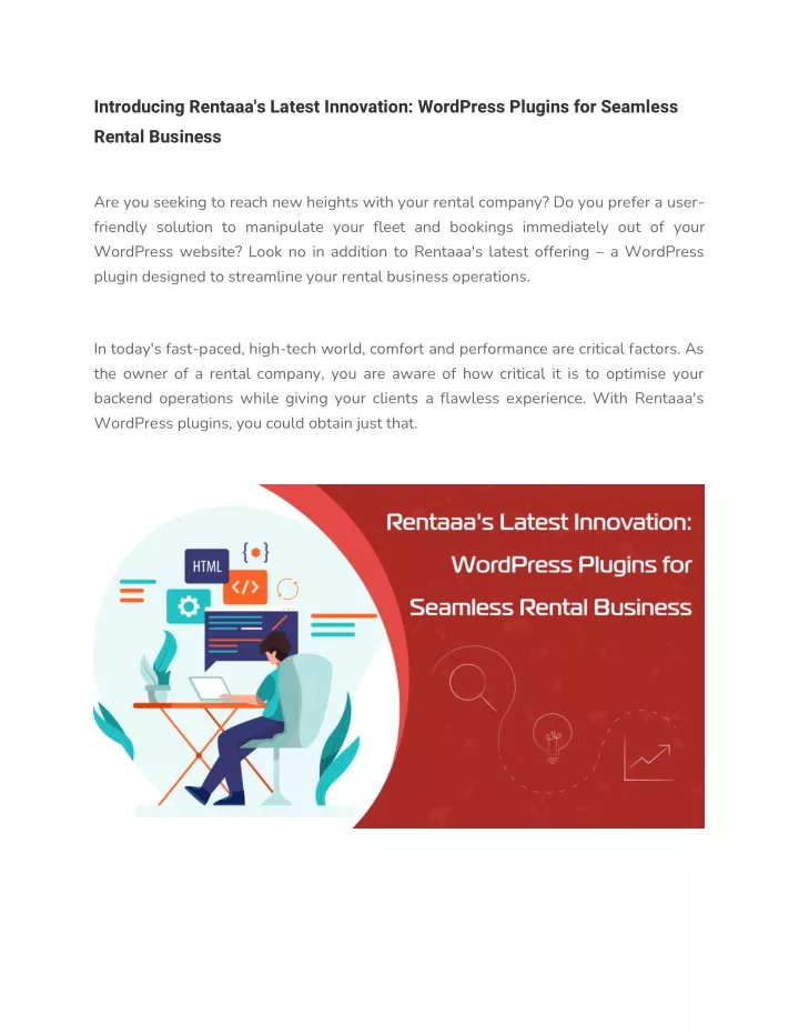 introducing rentaaa s latest innovation wordpress