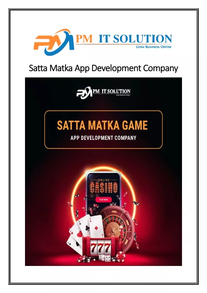 satta matka app development company satta matka