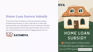 Maximize Your Savings: Unveiling the Home Loan Interest Subsidy Advantage!