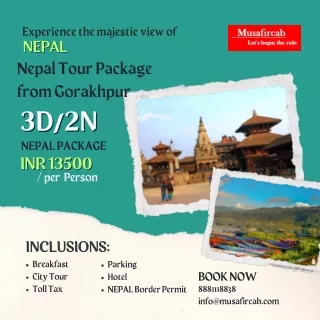 Nepal Tour Package from Gorakhpur