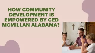 Ced McMillan Alabama's Impactful Work as a Pastor