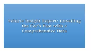 Unlocking Peace of Mind: Car History Check for Comprehensive Vehicle Insights