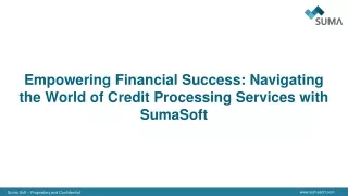 Empowering Financial Success: Navigating the World of Credit Processing Services