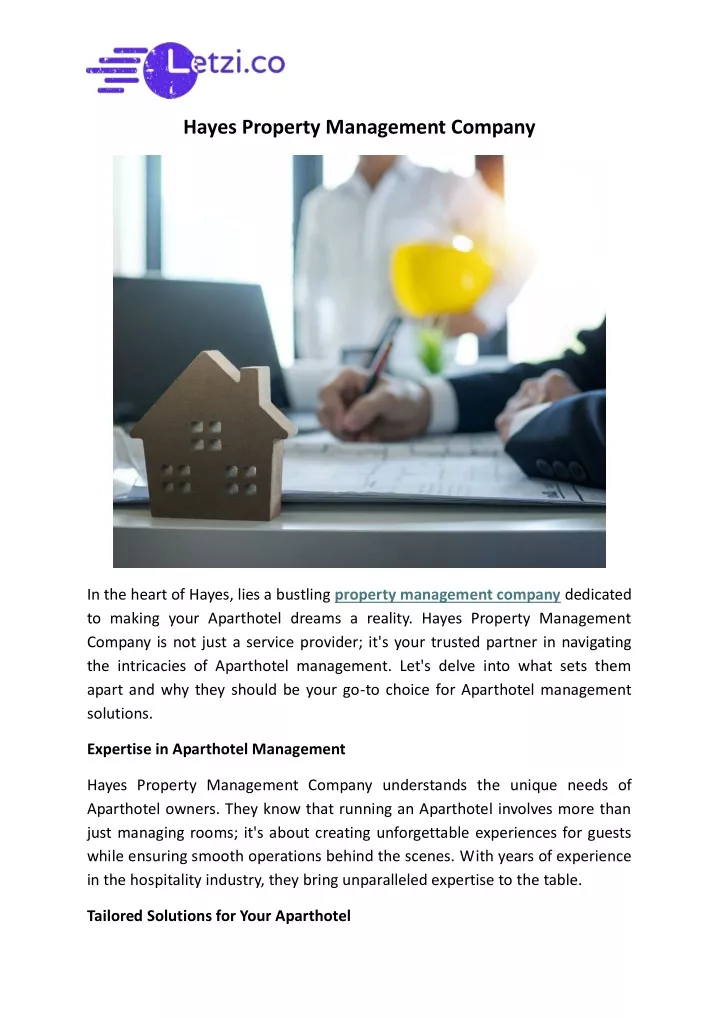 hayes property management company