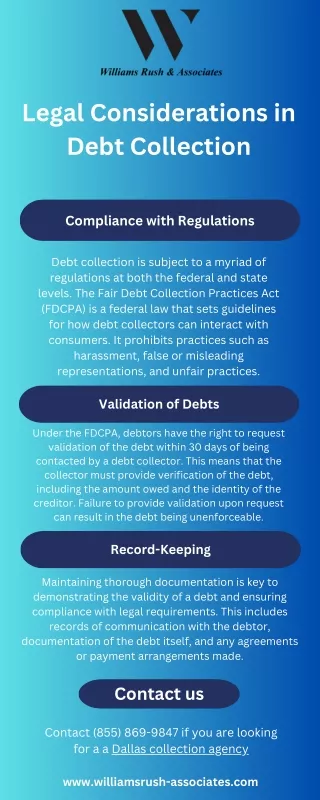 Legal Considerations in Debt Collection