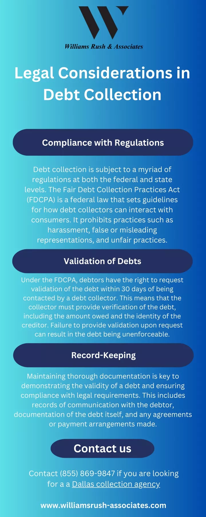 legal considerations in debt collection