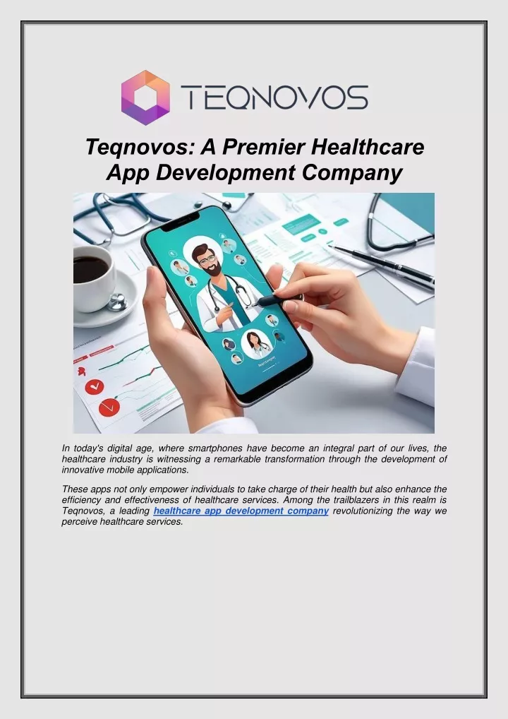 teqnovos a premier healthcare app development