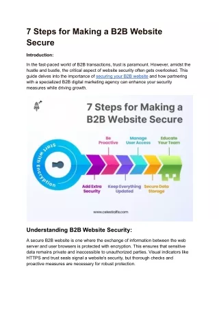 7 Steps for Making a B2B Website Secure