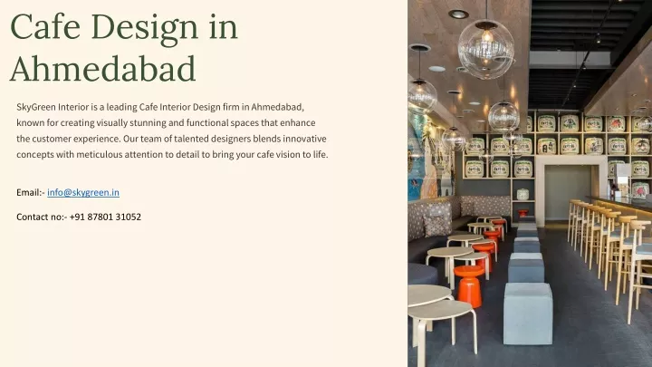 cafe design in ahmedabad