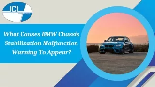 What Causes BMW Chassis Stabilization Malfunction Warning To Appear