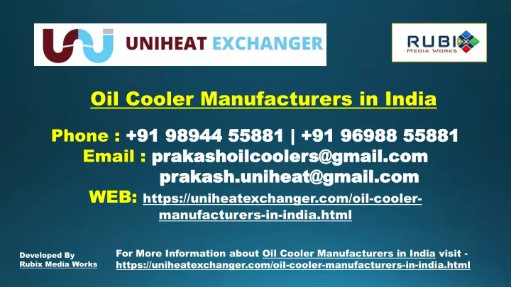 oil cooler manufacturers in india