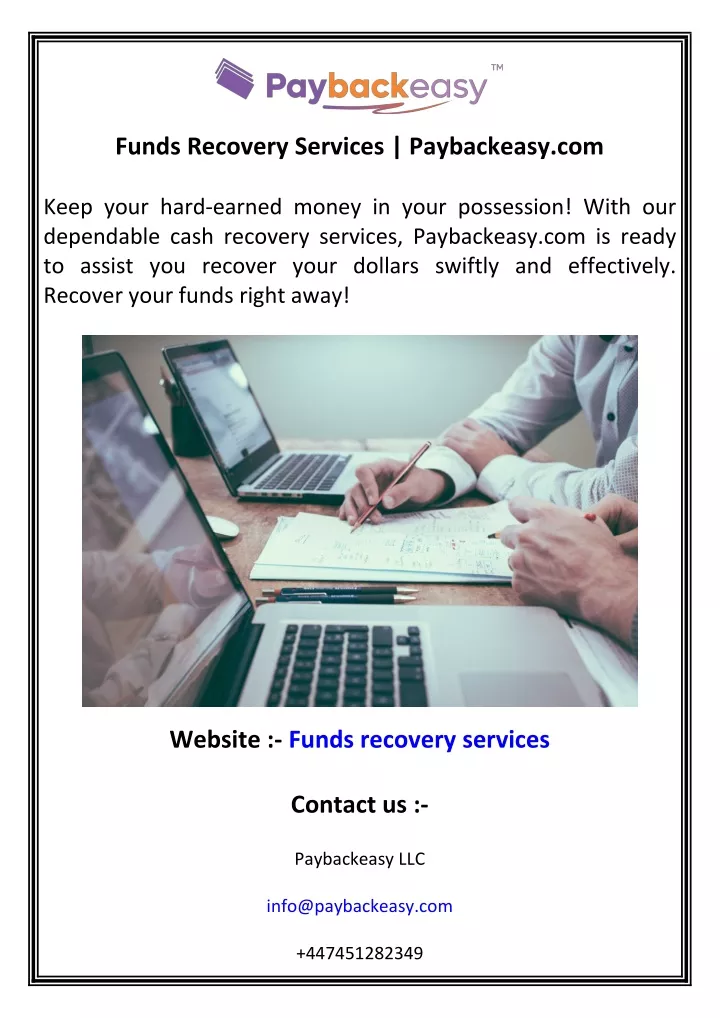 funds recovery services paybackeasy com