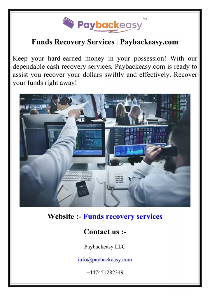 funds recovery services paybackeasy com