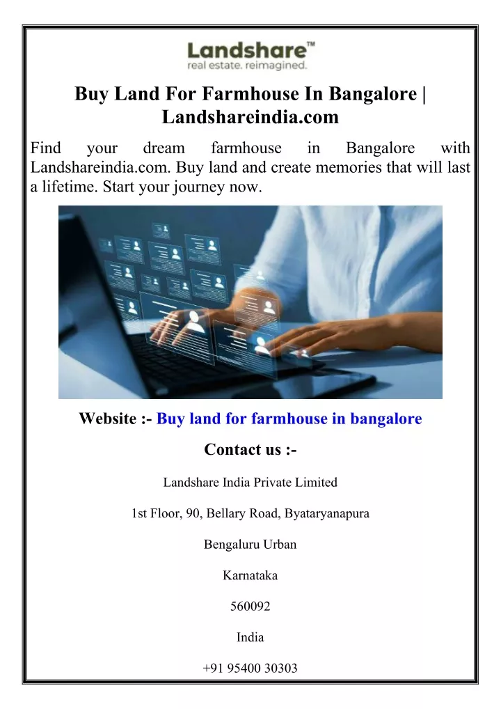 buy land for farmhouse in bangalore