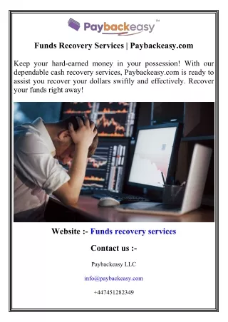 funds recovery services paybackeasy com