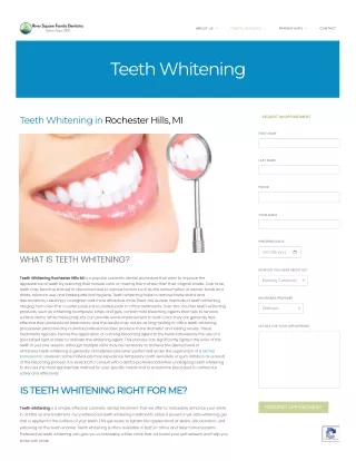 Teeth Whitening Rochester Hills MI