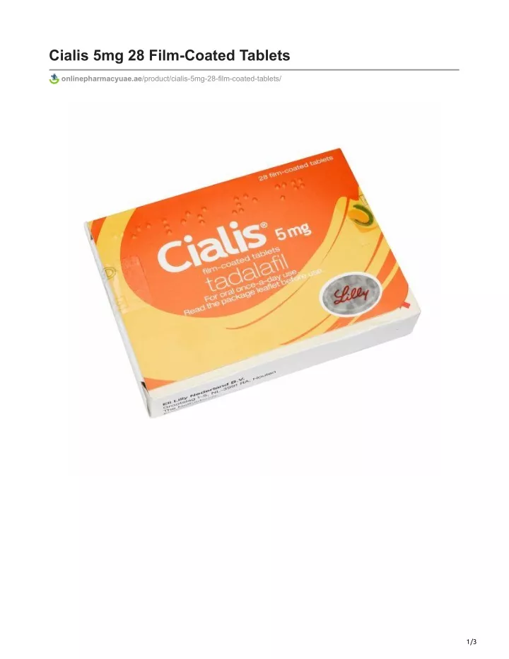 cialis 5mg 28 film coated tablets