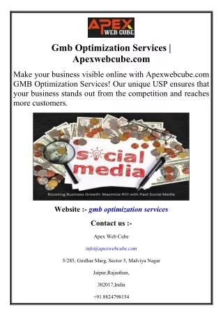 gmb optimization services apexwebcube com
