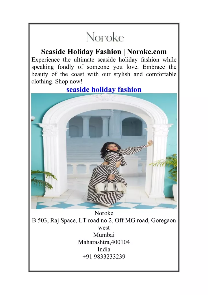 seaside holiday fashion noroke com experience