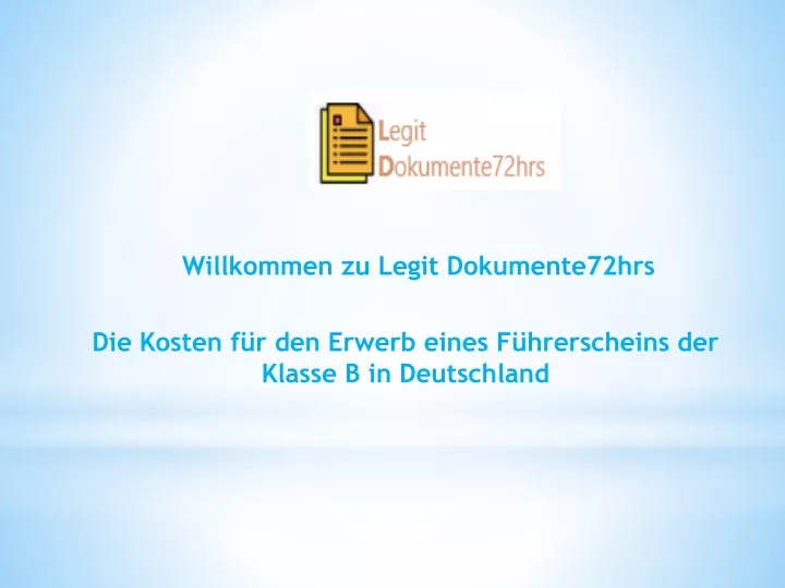 willkommen zu legit dokumente72hrs