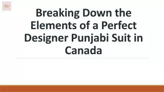 Designer Punjabi Suits in Canada - Priyakcollections