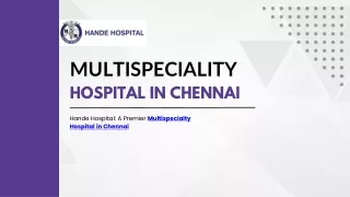 multispeciality hospital in chennai