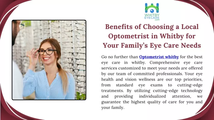 benefits of choosing a local optometrist