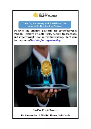 Trade Cryptocurrency with Confidence Your Guide to the Best Trading Platform