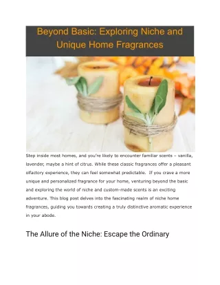 beyond basic exploring niche and unique home