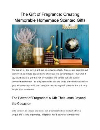 Home fragrance products