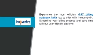 Gst Billing Software India  Innoventry.in