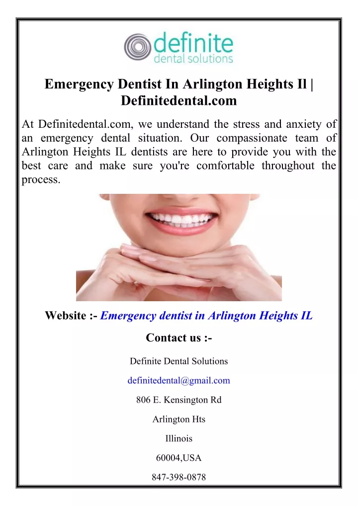 emergency dentist in arlington heights