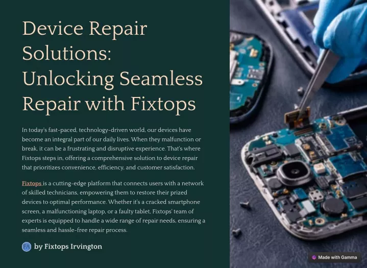 device repair solutions unlocking seamless repair