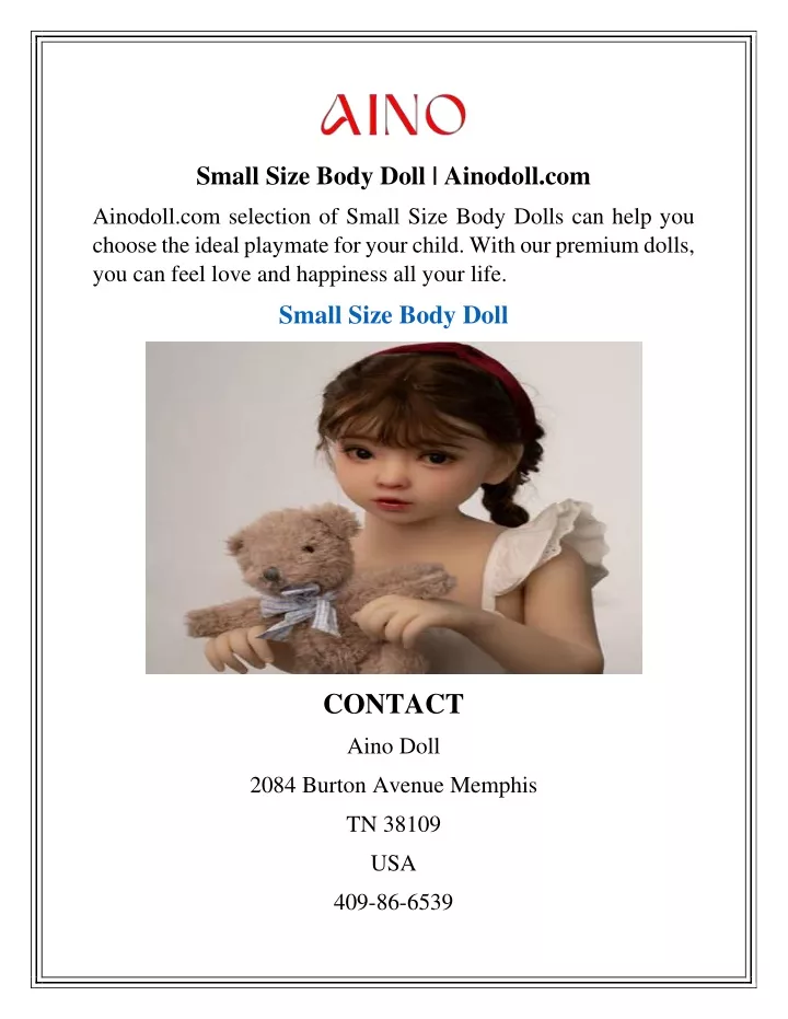 small size body doll ainodoll com
