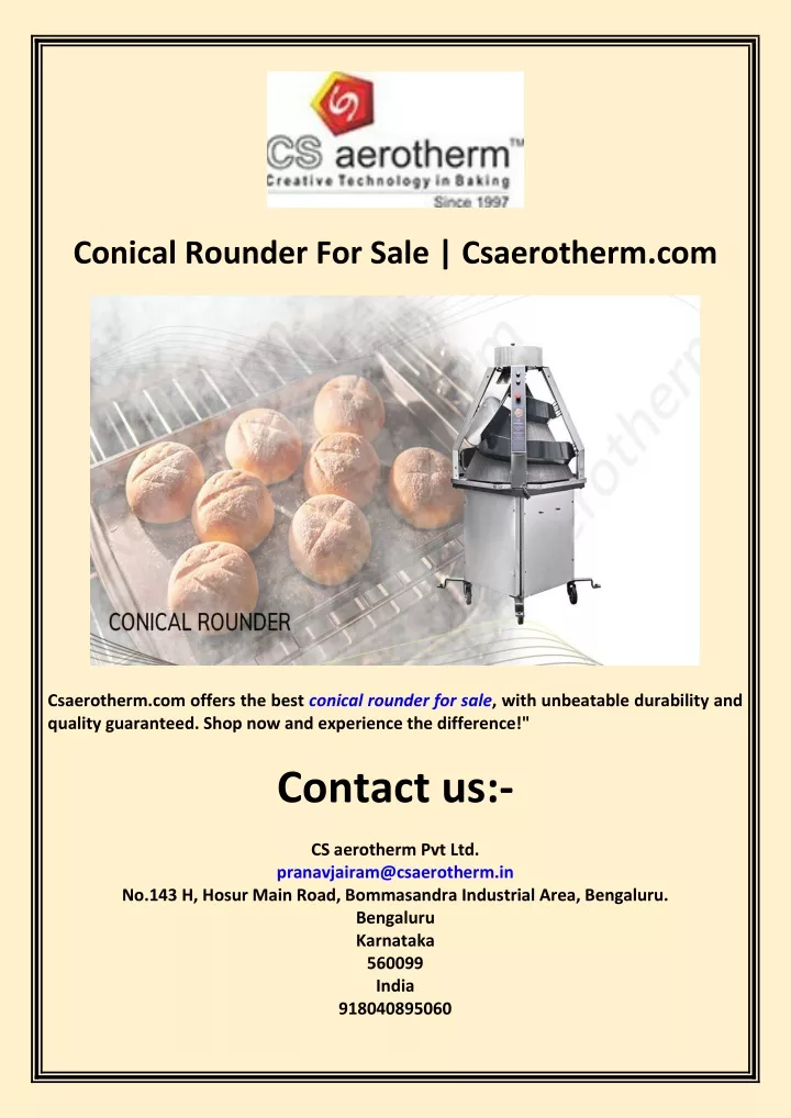 conical rounder for sale csaerotherm com