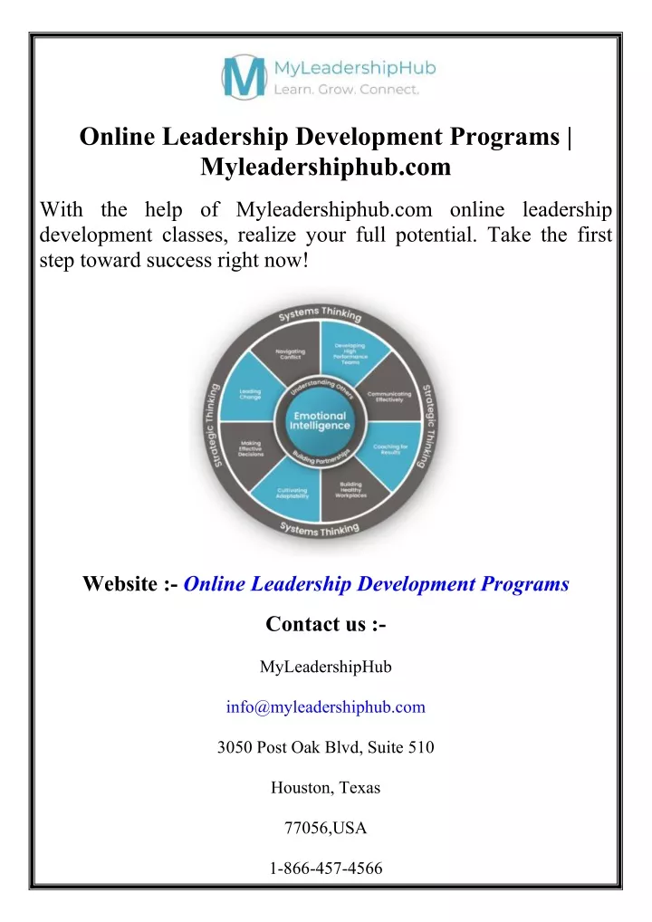 online leadership development programs