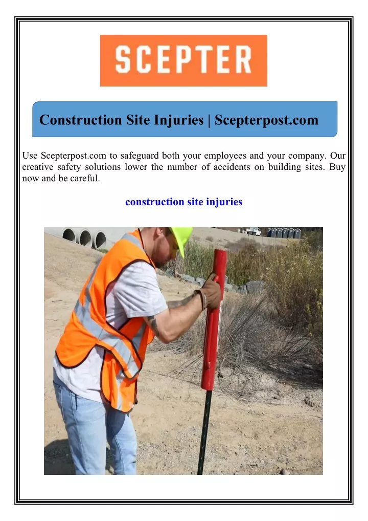 construction site injuries scepterpost com