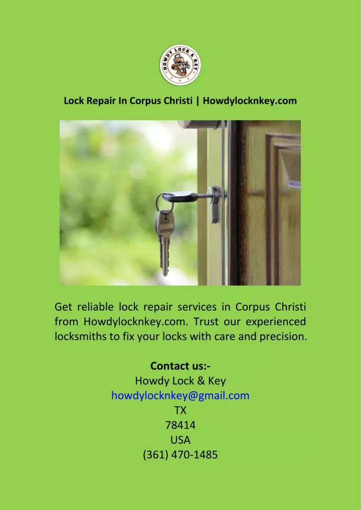 lock repair in corpus christi howdylocknkey com