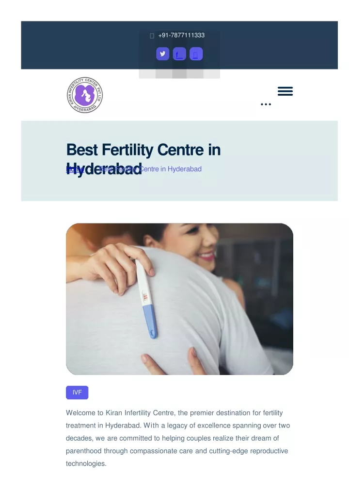 best fertility centre in hyderabad