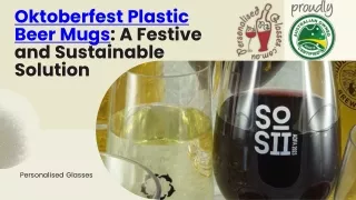 Oktoberfest Plastic Beer Mugs A Festive and Sustainable Solution